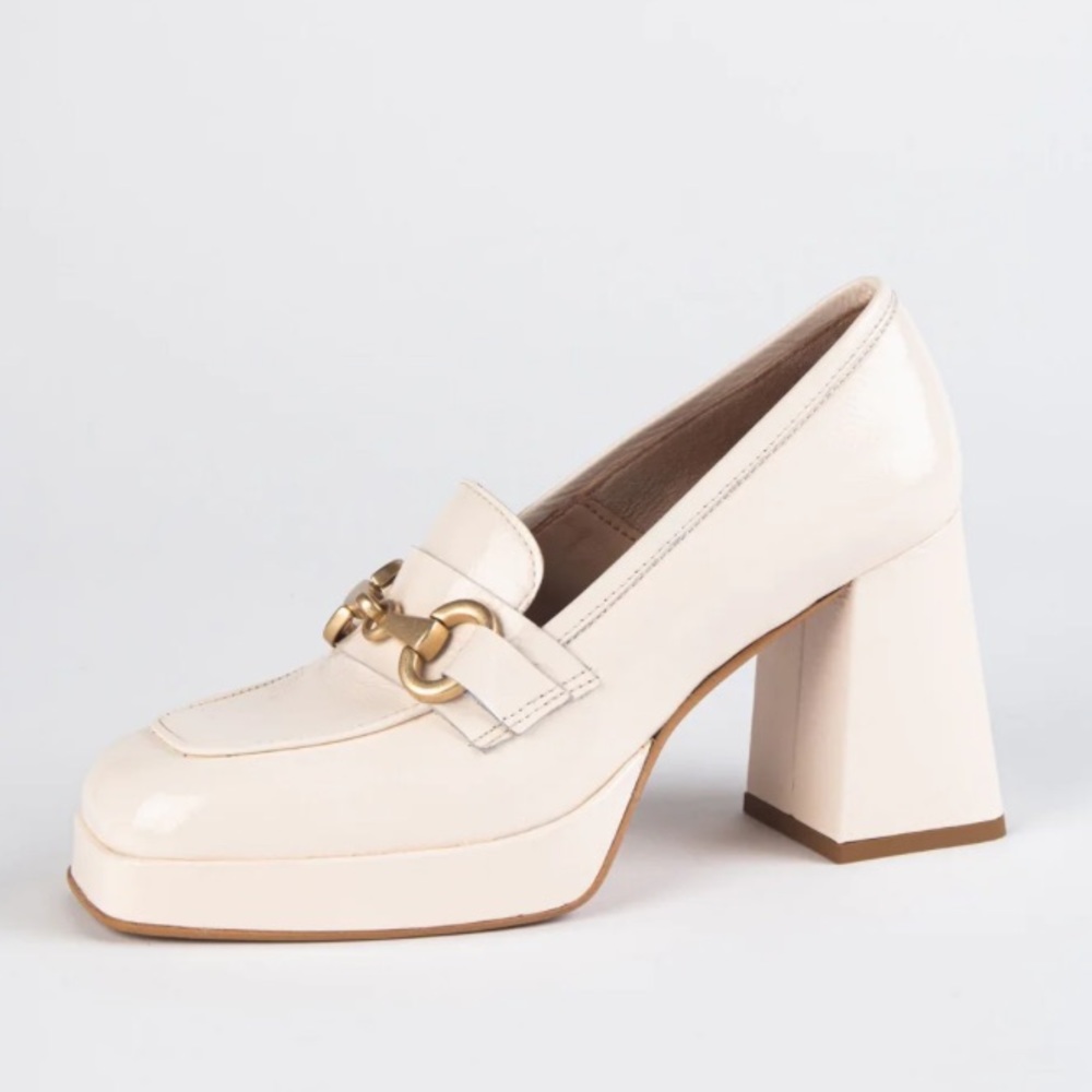 Patent Leather Healed Loafer from L’idea by Lori